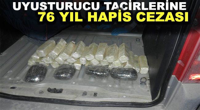 Uyuşturucu tacirlerine 76 yıl hapis cezası