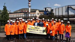 Vali Kemal Çeber, Tokat Mesleki ve Teknik Anadolu Lisesi öğrencileriyle görüştü