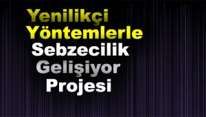'Yenilikçi Yöntemlerle Sebzecilik Gelişiyor' projesi
