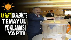 AK Parti Karabük'te temayül yoklaması yaptı