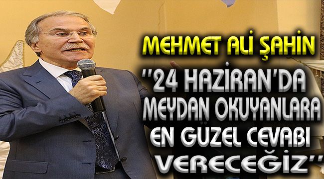 AK Partili Şahin: