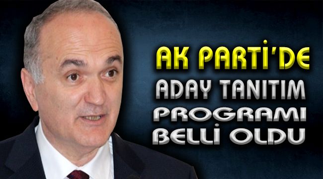 Akparti’de aday tanıtım programı belli oldu.
