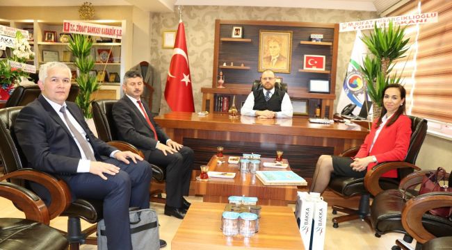 Elif Acar'dan yeni TSO Başkanı ve YK Üyesi Mehmet Mescier'e ziyaret