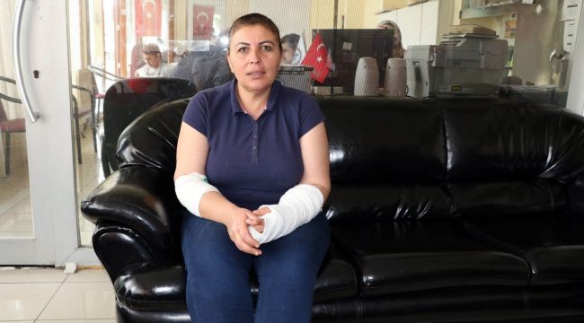 Engelli aracıyla kazaya maruz kalan kadın, o anları İHA'ya anlattı