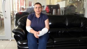 Engelli aracıyla kazaya maruz kalan kadın, o anları İHA'ya anlattı