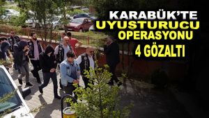 Karabük'te uyuşturu operasyonu: 4 gözaltı
