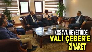 Kosova heyetinde Vali Çeber'e ziyaret