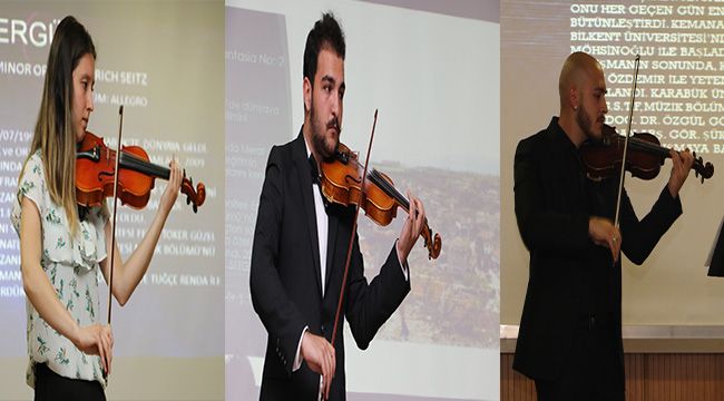 Müzik bölümü öğrencilerinden keman resitali