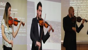 Müzik bölümü öğrencilerinden keman resitali
