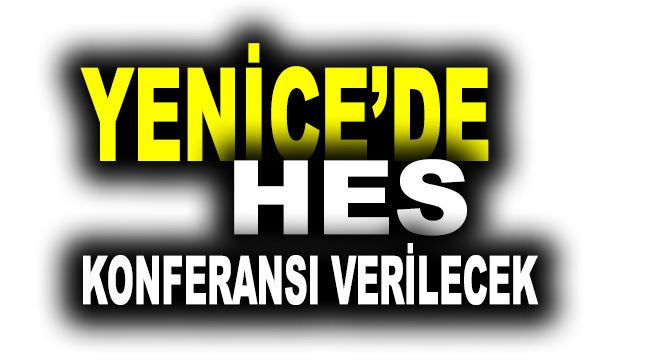 Yenice'de HES konferansı verilecek