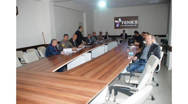 Yenice'de seçim güvenliği toplantısı yapıldı