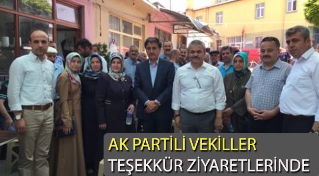 AK Partili vekiller teşekkür ziyaretlerine başladI