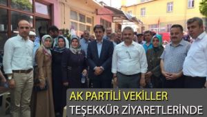 AK Partili vekiller teşekkür ziyaretlerine başladI