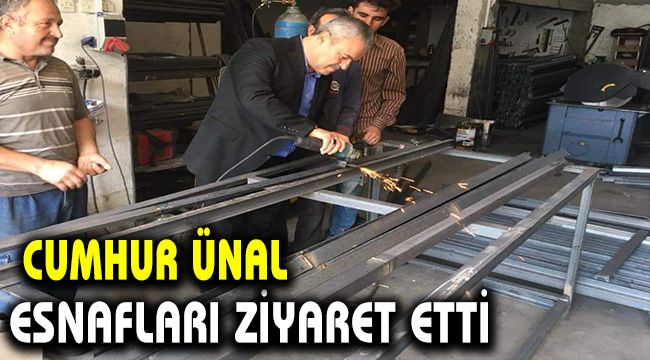 Cumhur Ünal esnafları ziyaret etti