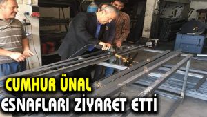 Cumhur Ünal esnafları ziyaret etti