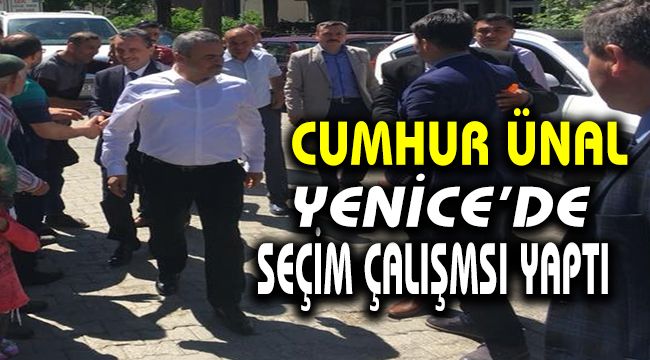 Cumhur Ünal Yenice'de seçim çalışması yaptı