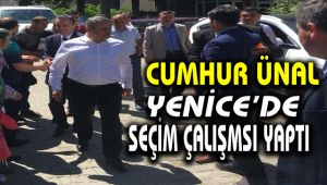Cumhur Ünal Yenice'de seçim çalışması yaptı