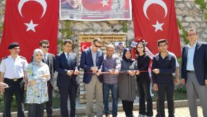 Lise öğrencilerinden Afrin şehidin anısına okul bahçesine çeşme
