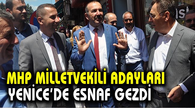 MHP Milletvekili adayları Yenice'de esnaf gezdi