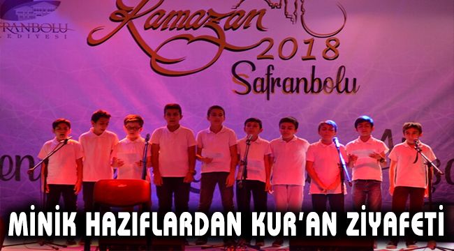 Minik hafızlardan kur'an ziyafeti
