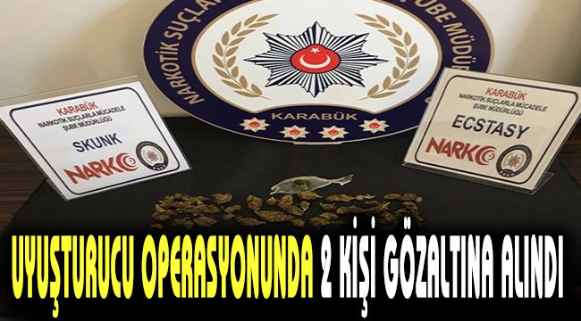Uyuşuturucu operasyonunda 2 kişi gözaltına alındı