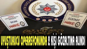 Uyuşuturucu operasyonunda 2 kişi gözaltına alındı
