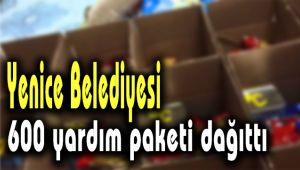 Yenice Belediyesi 600 yardım paketi dağıttı
