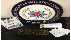 Karabük'te uyuşturucu operasyonu