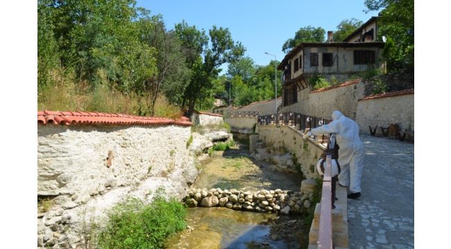 Mahallelerde yıkama ve ilaçlama çalışmaları sürüyor