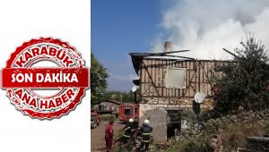 Safranbolu'da korkutan ev yangını