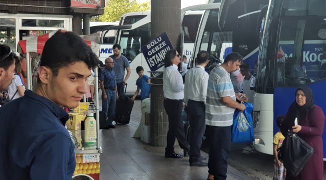 Karabük'te bayram dönüşü hareketliliği