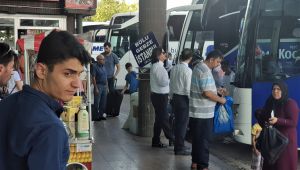 Karabük'te bayram dönüşü hareketliliği