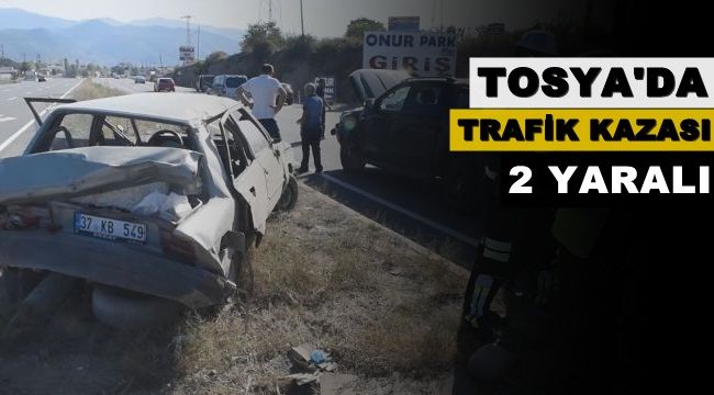 Tosya'da trafik kazası: 2 yaralı