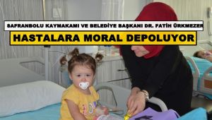 Ürkmezer, hastalara moral depoluyor
