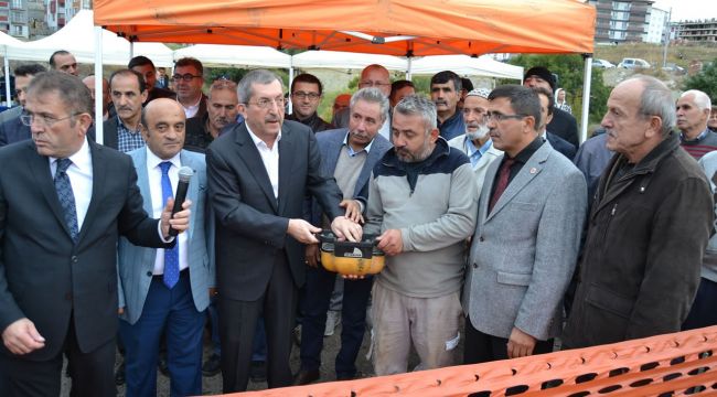 Kanyon düğün salonlarının temeli atıldı