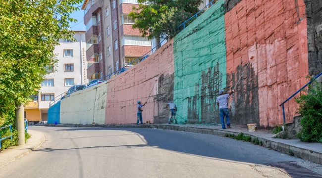 Karabük'te duvarlar rengarenk oluyor