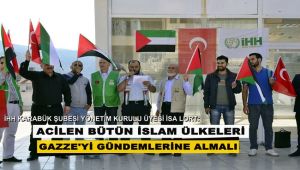 Karabük'te İsrail protesto edildi