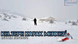 Keltepe Kayak Merkezi beyaza büründü
