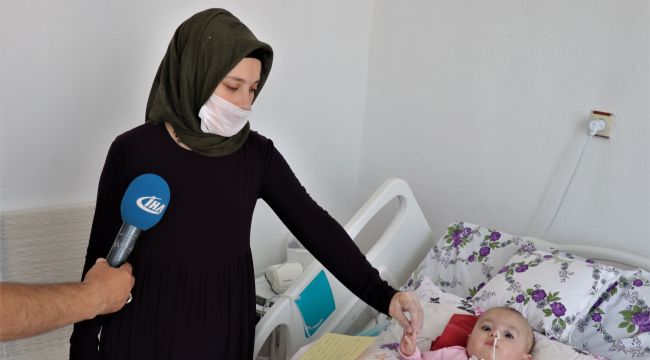 SMA hastası 8 aylık Hafsa Nur yardım eli bekliyor