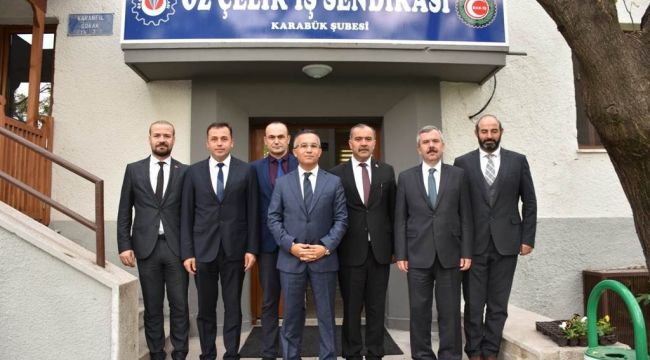Vali Çeber Özçelik-İş Sendikası çalışmaları hakkında bilgi aldı