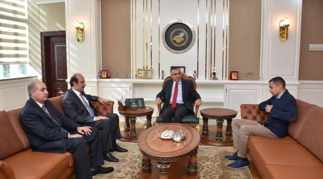 Vali Çeber, Ürdün Haşimi Krallığı Büyükelçisi Rifaie'yi kabul etti