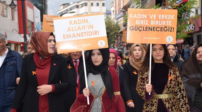 AK Parti Kadın Kollarından kadına yönelik şiddetle mücadeleye destek