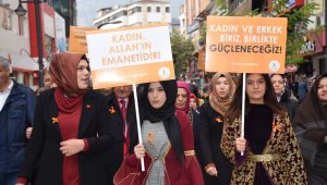 AK Parti Kadın Kollarından kadına yönelik şiddetle mücadeleye destek