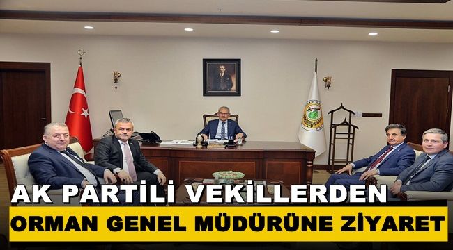 AK Partili vekillerden Orman Genel Müdürüne ziyaret