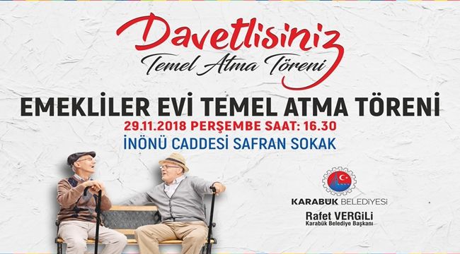 Emekliler Evi’nin Temeli Atılıyor