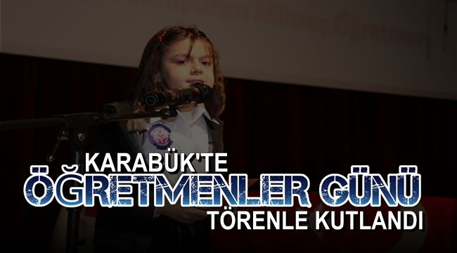 Karabük'te öğretmenler günü törenle kutlandı