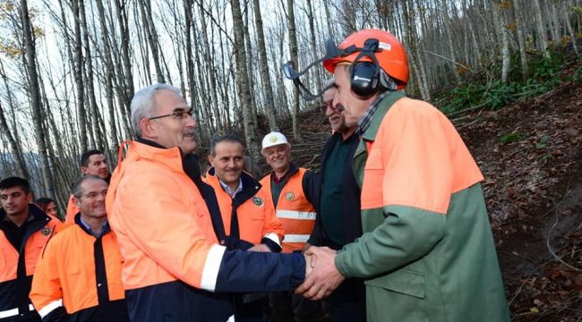 Karacabey Yenice'de orman teşkilatı ile bir araya geldi