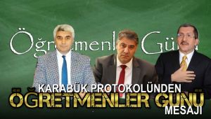 Kent protokolünden öğretmenler günü mesajı