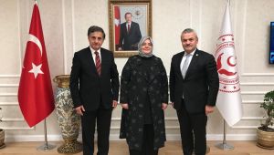 Milletvekili Güneş ve Ünal, Aile ve Çalışma Bakanı Selçuk ile bir araya geldi
