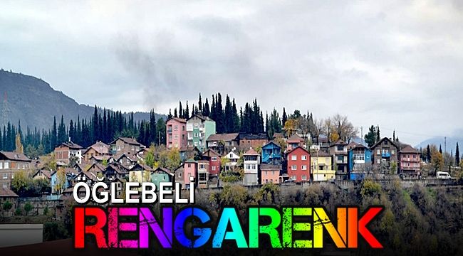 Öğlebeli Mahallesinde evler farklı renklere boyanıyor